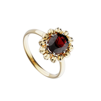 Серебряное кольцо с рубином 11-5103