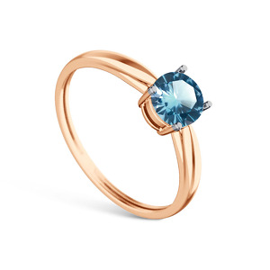 Серебряное кольцо с топазом