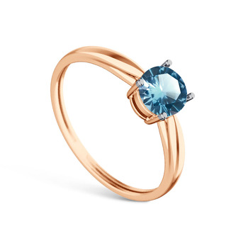 Серебряное кольцо с топазом