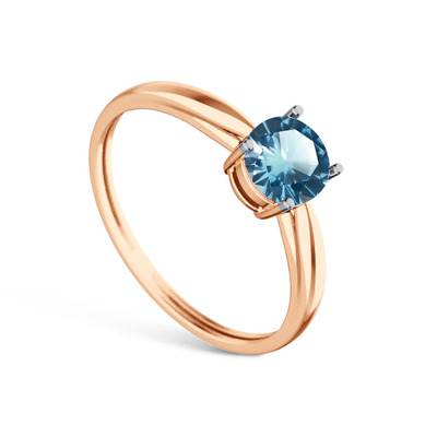 Серебряное кольцо с топазом