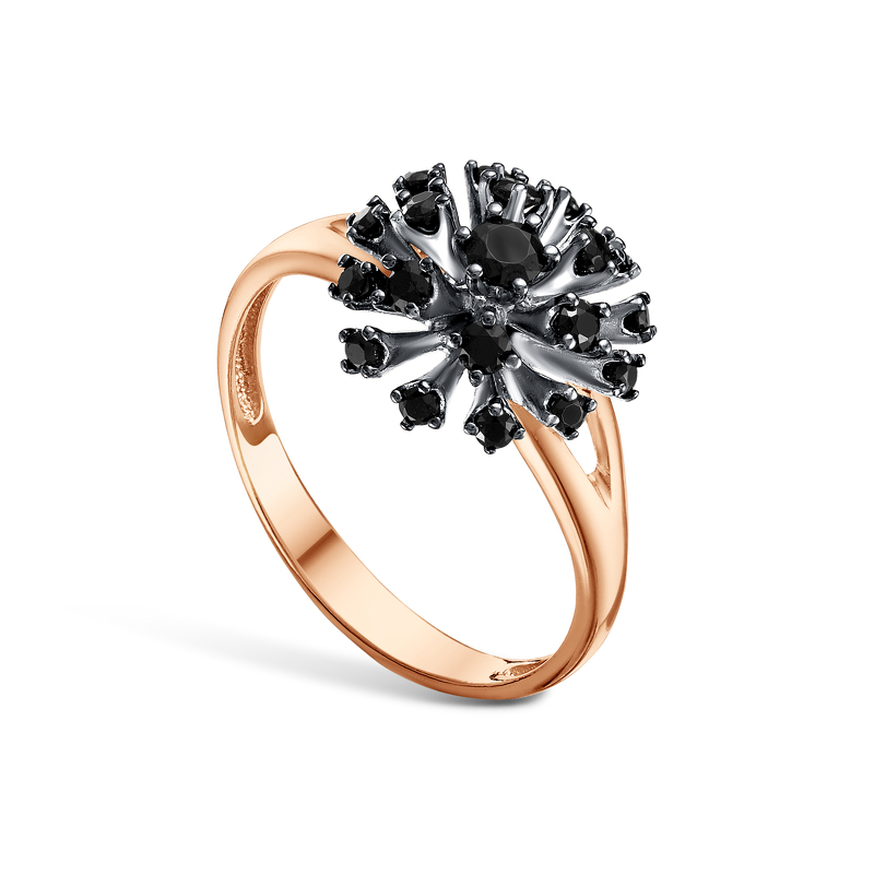 Серебряное кольцо с шпинелями