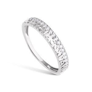 Серебряное кольцо с фианитом