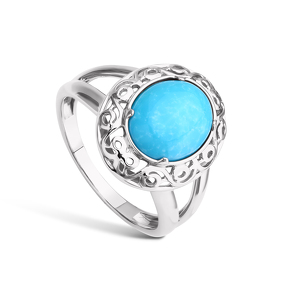 Серебряное кольцо с бирюзой 11-5376