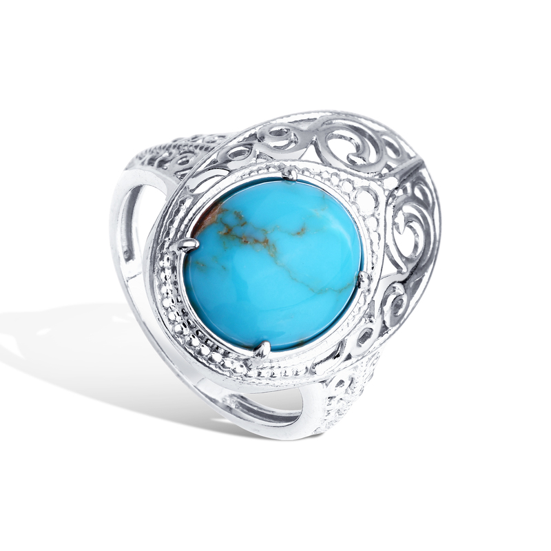 Серебряное кольцо с бирюзой