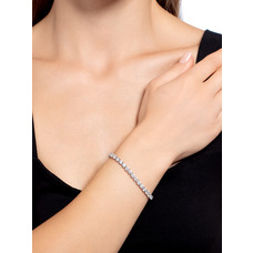 Серебряный браслет с фианитами