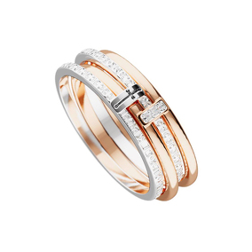 Серебряное кольцо с бриллиантами