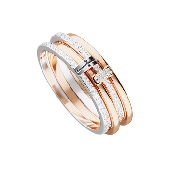 Серебряное кольцо с бриллиантами