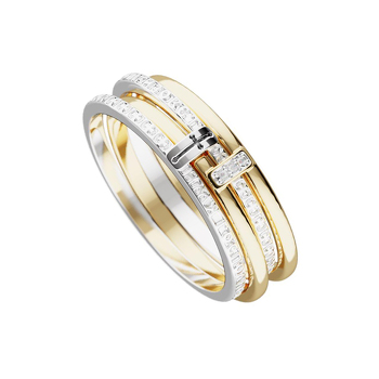 Серебряное кольцо с бриллиантами 10-5598