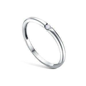 Серебряное кольцо с фианитом