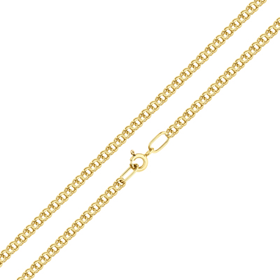 Золотая цепь «Гарибальди» с алмазной огранкой