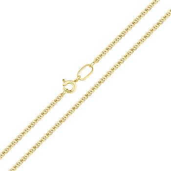 Золотая цепь «Нонна» с алмазной огранкой