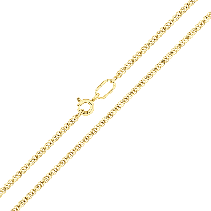 Золотая цепь «Нонна» с алмазной огранкой