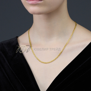 Золотая цепь «Нонна» с алмазной огранкой