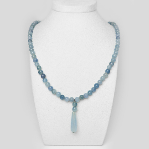 Аквамарин 110 бусы аквамарин капля-бриолет грань 2