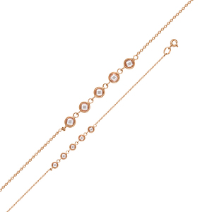 Золотой браслет с фианитами
