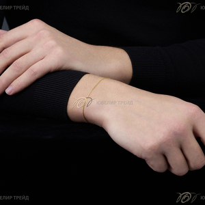 Золотой браслет «Якорь»