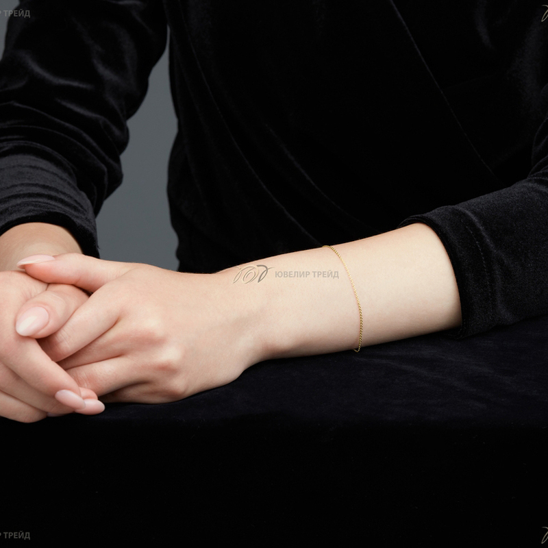 Золотой браслет «Якорь»