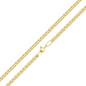 Золотой браслет «Гарибальди» с алмазной огранкой