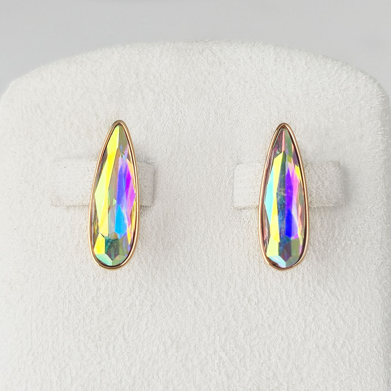Серьги с кристаллом