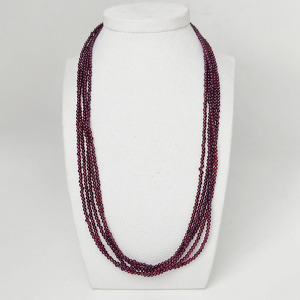 Гранат 263 бусы гранат-альмандин 5 рядов шар 2мм Ш