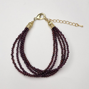 Гранат 264 браслет гранат-альмандин 5 рядов шар 2м