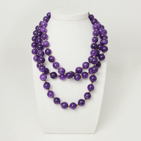 Жадеит 077 бусы фиалковый шар 10мм Бирма, пирит ша