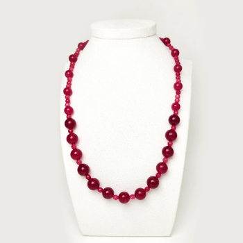 Жадеит 084 бусы брусничный шар 8мм,10мм, шар грань