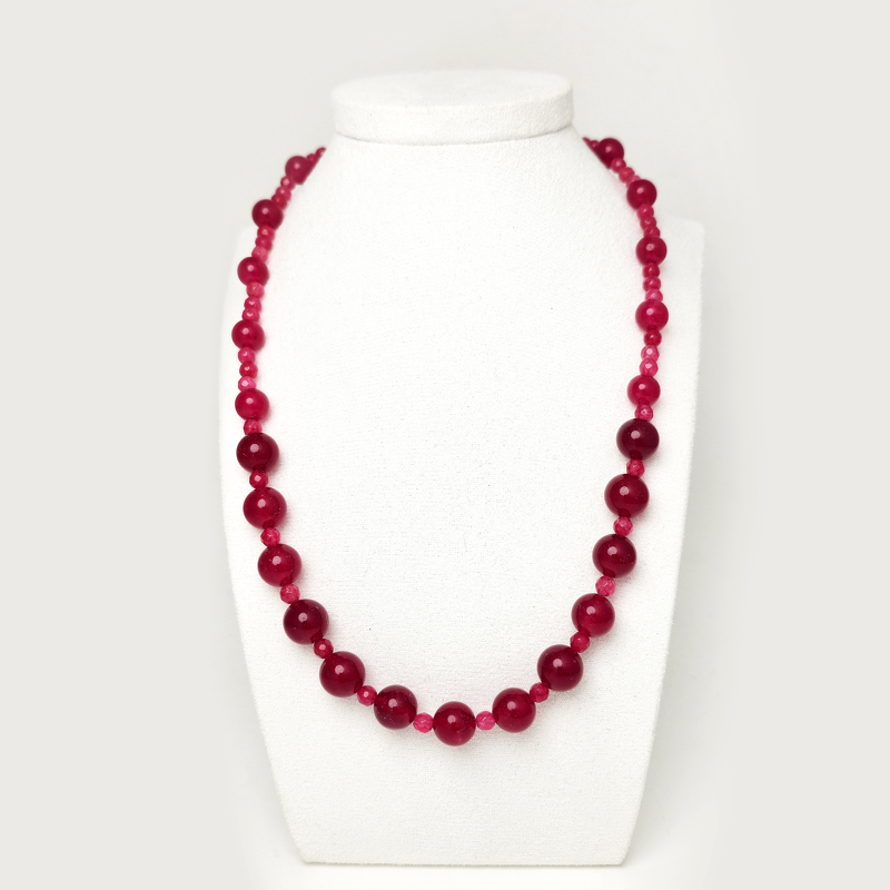 Жадеит 084 бусы брусничный шар 8мм,10мм, шар грань