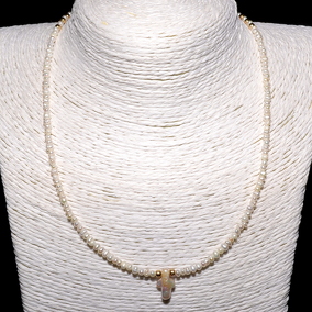 Жемчуг 597 бусы микрожемчуг белый 3х2мм,крест мабе