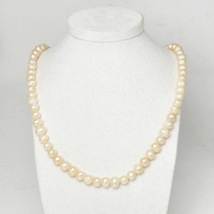 Жемчуг 600 бусы персиковый шар 7-7,5мм Гонконг кул