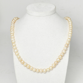 Жемчуг 600 бусы персиковый шар 7-7,5мм Гонконг кул