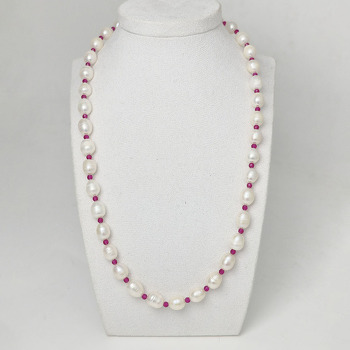 Жемчуг 607 бусы жемчуг белый рис 10х8мм Индонезия