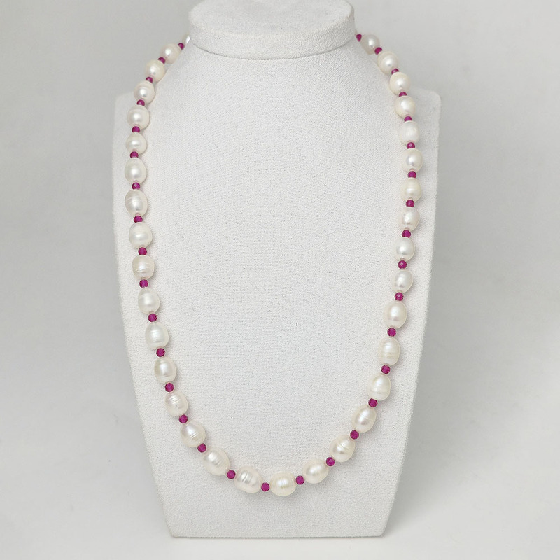 Жемчуг 607 бусы жемчуг белый рис 10х8мм Индонезия