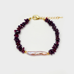 Жемчуг 612 браслет жемчуг бамбук белый 20-27-7мм И