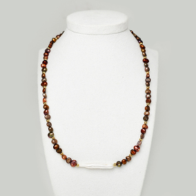 Жемчуг 613 бусы жемчуг бамбук роз.20-27-7мм, Абало