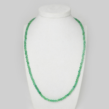 Изумруд 069 бусы шар грань 4-4,5мм восст. и обл. и