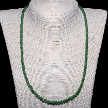 Изумруд 069 бусы шар грань 4-4,5мм восст. и обл. и