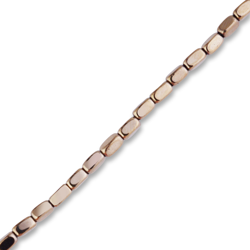 Пирит 151 комплект бусы+браслет овал 4х2мм Испани