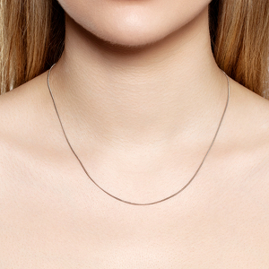 Серебряная цепь «Панцирь» с алмазной огранкой