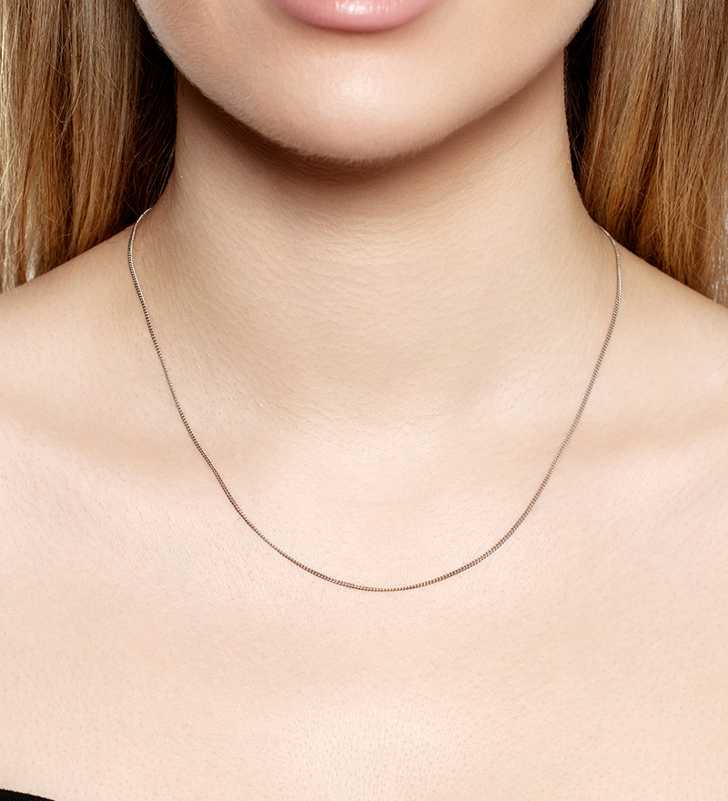 Серебряная цепь «Панцирь» с алмазной огранкой