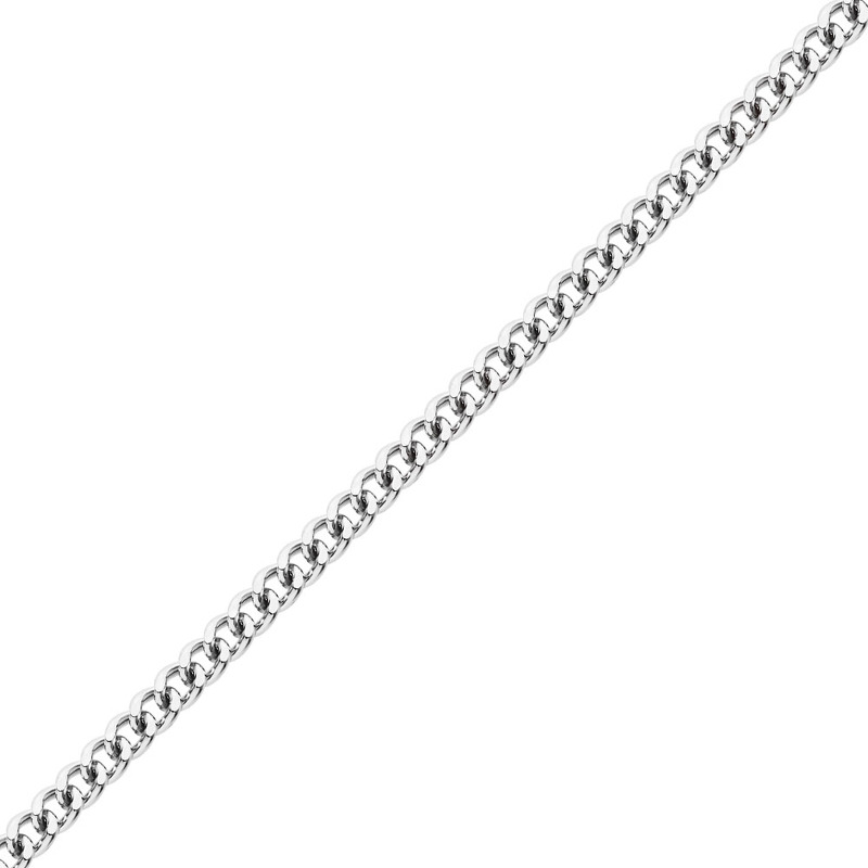 Серебряная цепь «Панцирь» с алмазной огранкой