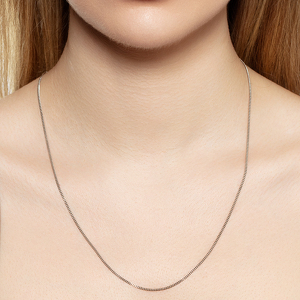 Серебряная цепь «Панцирь» с алмазной огранкой