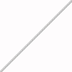 Серебряная цепь «Ромб двойной» с алмазной огранкой