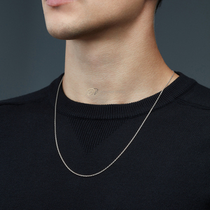 Серебряная цепь «Якорь» с алмазной огранкой