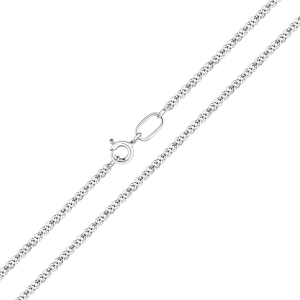 Серебряная цепь «Нонна» с алмазной огранкой