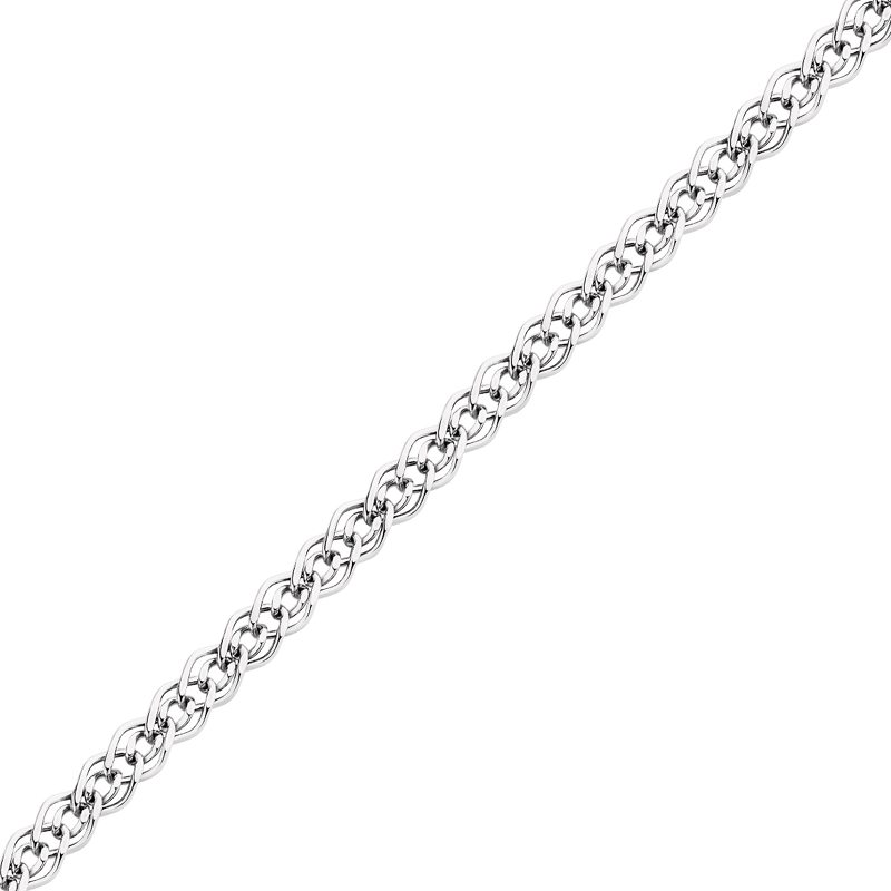 Серебряная цепь «Нонна» с алмазной огранкой