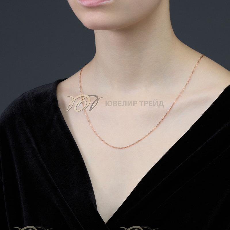 Серебряная цепь «Сингапур» с алмазной огранкой