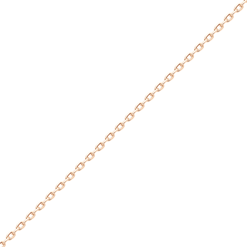 Серебряная цепь «Якорь» с алмазной огранкой