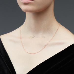 Серебряная цепь «Сердечко» с алмазной огранкой