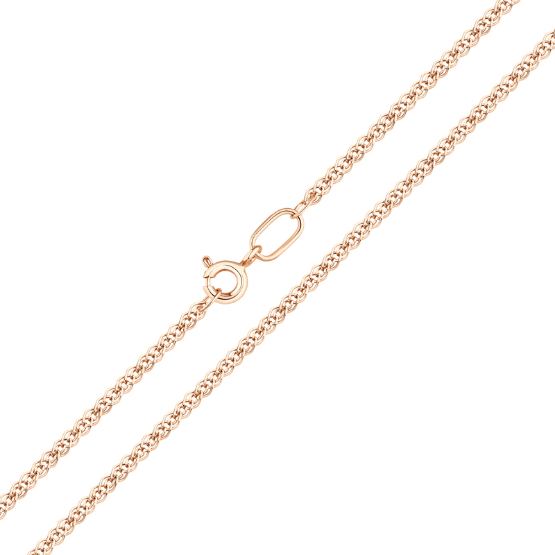 Серебряная цепь «Нонна» с алмазной огранкой